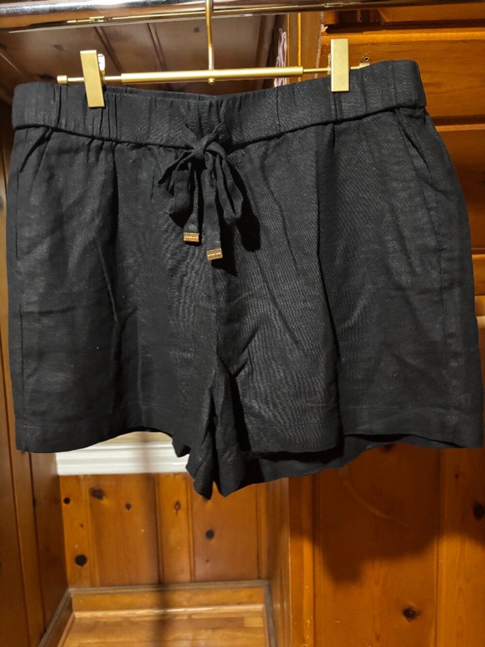 Michael, Michael Kors black linen shorts, Size Medium
